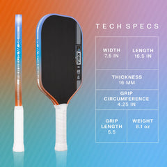 Pickleballsports JOOLA Ben Johns Perseus Pro IV 16mm Pickleball Paddle