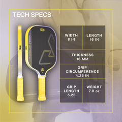 Pickleballsports JOOLA Scorpeus Heat Vision 16mm Pickleball Paddle