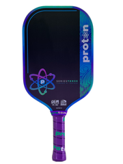 Pickleballsports Proton Series Three Project Peacock 13mm Elongated Pickleball Paddle