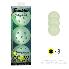 Pickleballsports Franklin Sports Glow in the Dark X-40 Outdoor Pickleballs