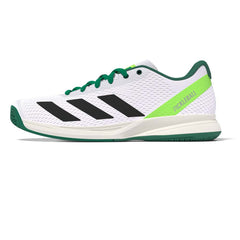 Pickleballsports adidas White/Black/Green Courtflash Pickleball Shoe