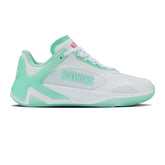 Pickleballsports K-Swiss K-Frame Pickleball Shoe - White/Neon Mint/Hot Neon Pink