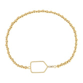 Pickleballsports Born to Rally Pickleball Paddle Beaded Stretch Bracelet