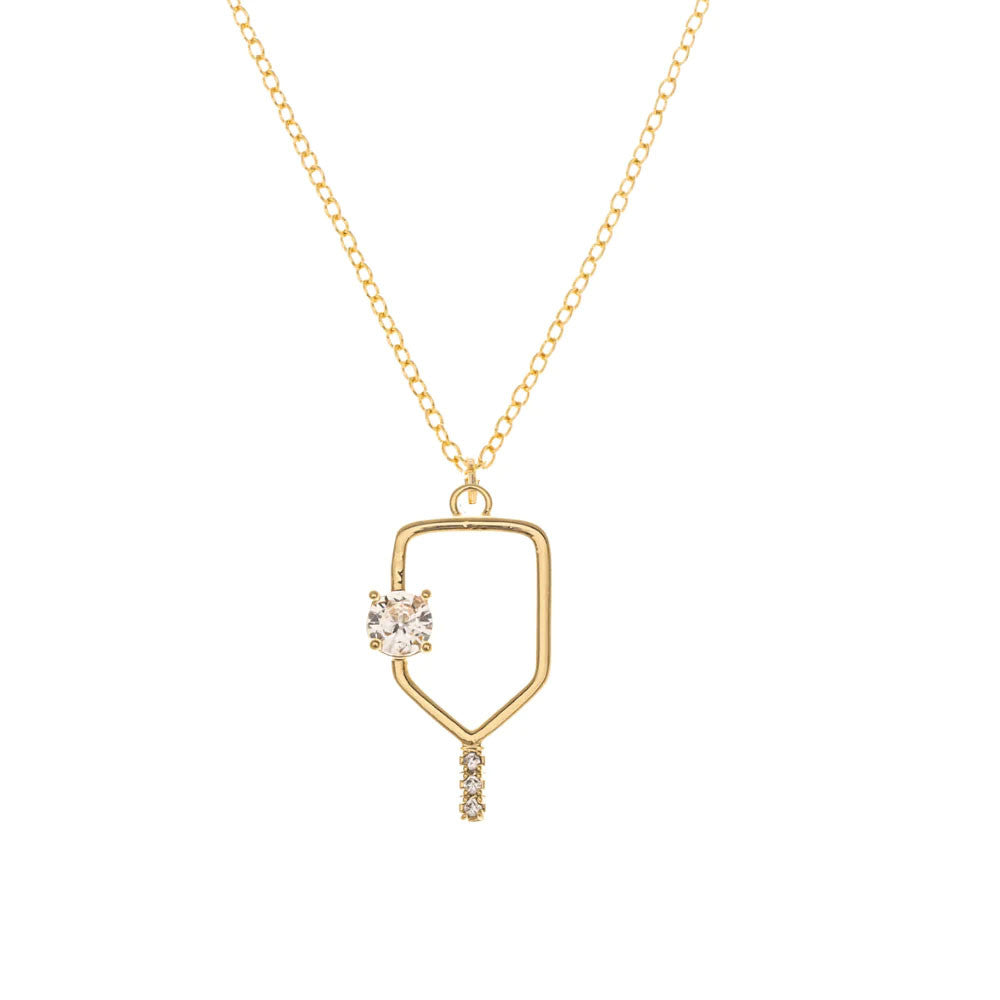 Pickleballsports Born to Rally Serve and Sparkle Pickleball Necklace