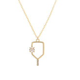 Pickleballsports Born to Rally Serve and Sparkle Pickleball Necklace