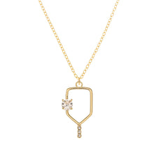 Pickleballsports Born to Rally Serve and Sparkle Pickleball Necklace