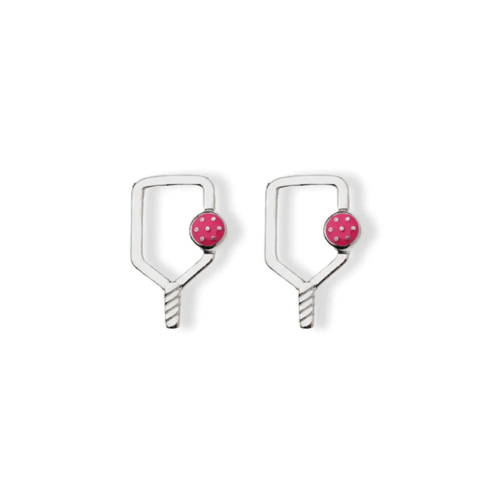 Pickleballsports Born to Rally Color Pop Pickleball Paddle Stud Earrings