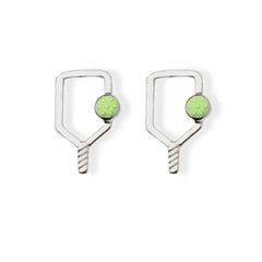 Pickleballsports Born to Rally Color Pop Pickleball Paddle Stud Earrings