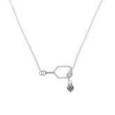 Pickleballsports Born to Rally Lob and Love Lariat Pickleball Necklace