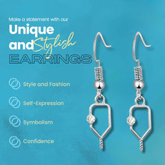 Pickleballsports Born to Rally Pickleball Dangle Earrings