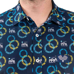 Pickleballsports PPa Circle Short Sleeve Button Down Shirt - Unisex