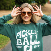 Pickleballsports Heritage Pickle-ball Groovy Crew Neck Sweatshirt