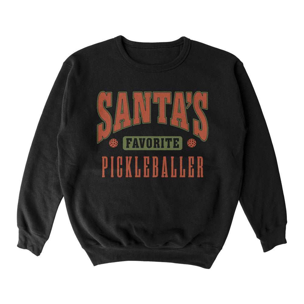Pickleballsports Wallflower Santa Favorite Crewneck Sweatshirt - Unisex