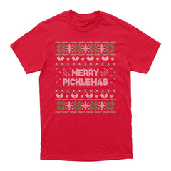 Pickleballsports Wallflower Merry Xmas Fairisle T-Shirt - Unisex