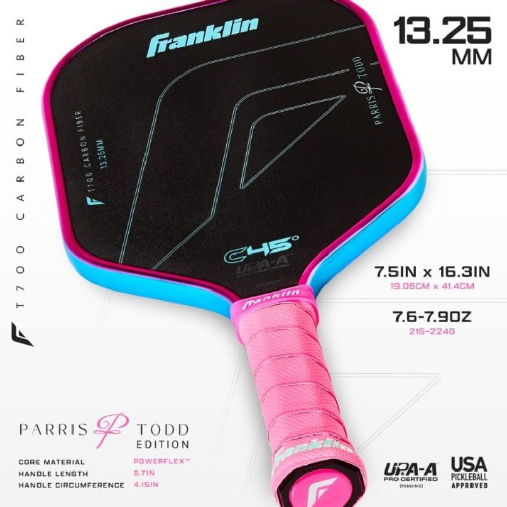 Pickleballsports Franklin C45 Parris Todd 13.25mm Pickleball Paddle