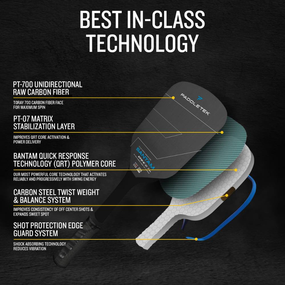 Pickleballsports Paddletek GTO-C 12.7mm Pickleball Paddle