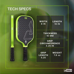 Pickleballsports JOOLA Scorpeus Double Vision 16mm Pickleball Paddle