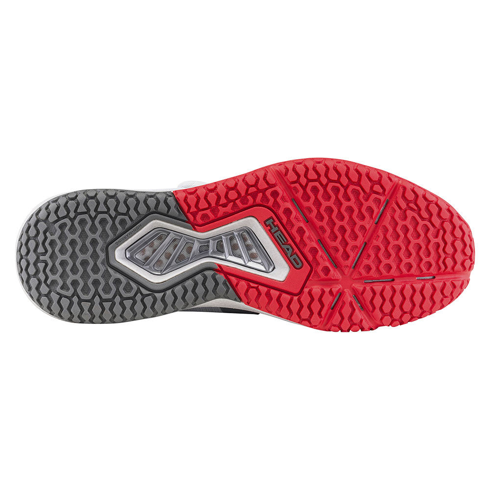 Pickleballsports HEAD Motion Pro BOA Pickleball Shoe, Light Grey/Red