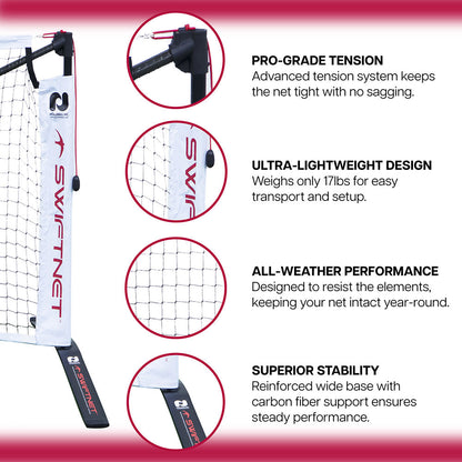 Pickleballsports SwiftNet 2.1 Portable Pickleball Net