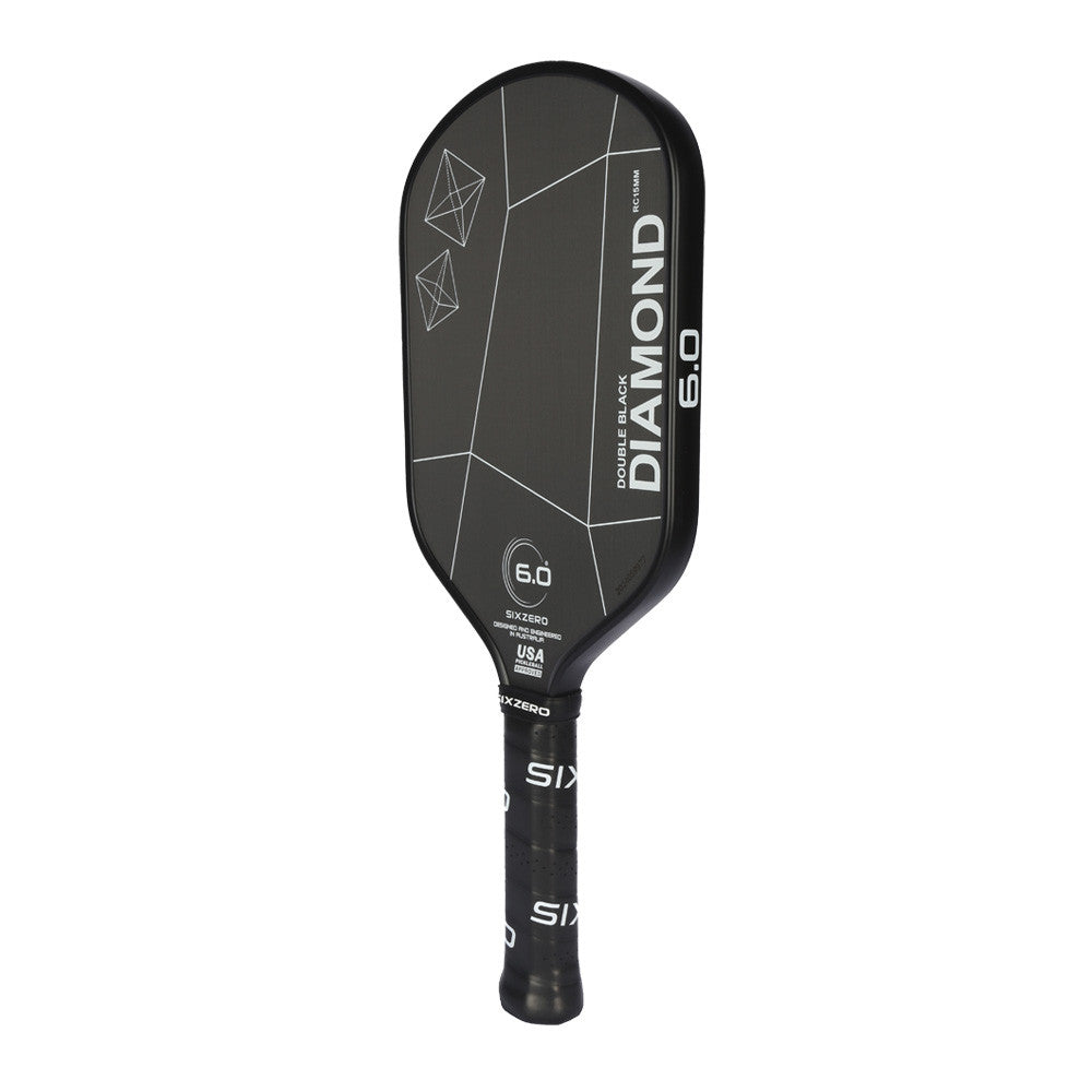Pickleballsports Six Zero Double Black Diamond Elongated Pickleball Paddle