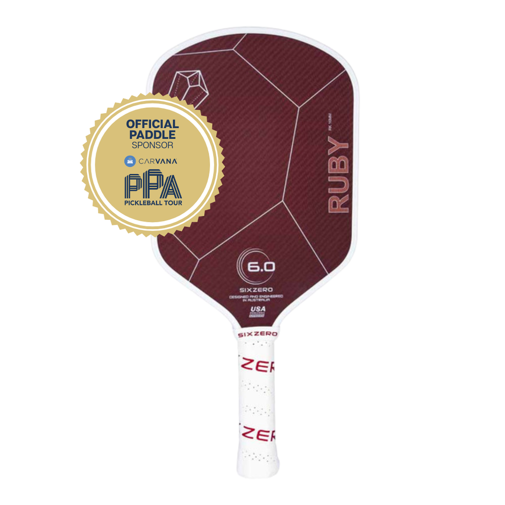 Pickleballsports Six Zero Ruby 16mm Pickleball Paddle