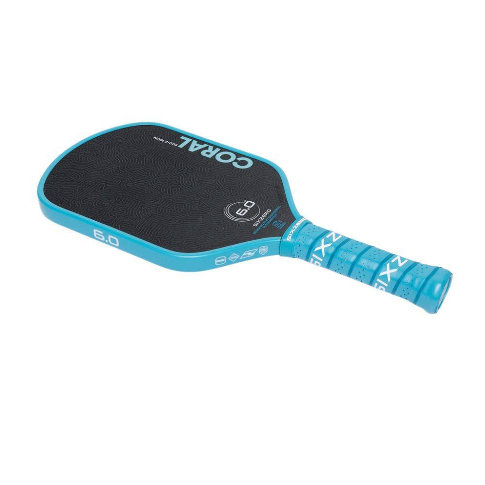 Pickleballsports Six Zero Coral 16mm Elongated Pickleball Paddle