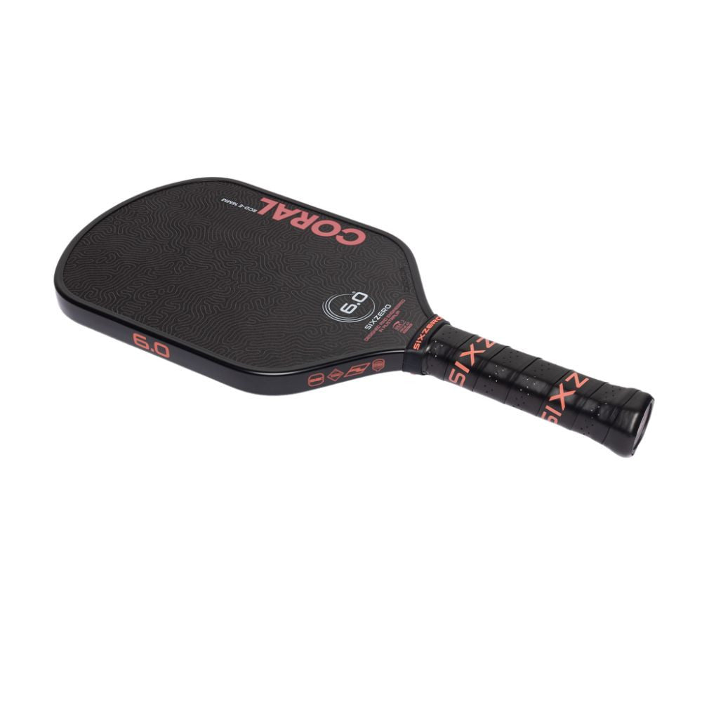 Pickleballsports Six Zero Coral 16mm Elongated Pickleball Paddle