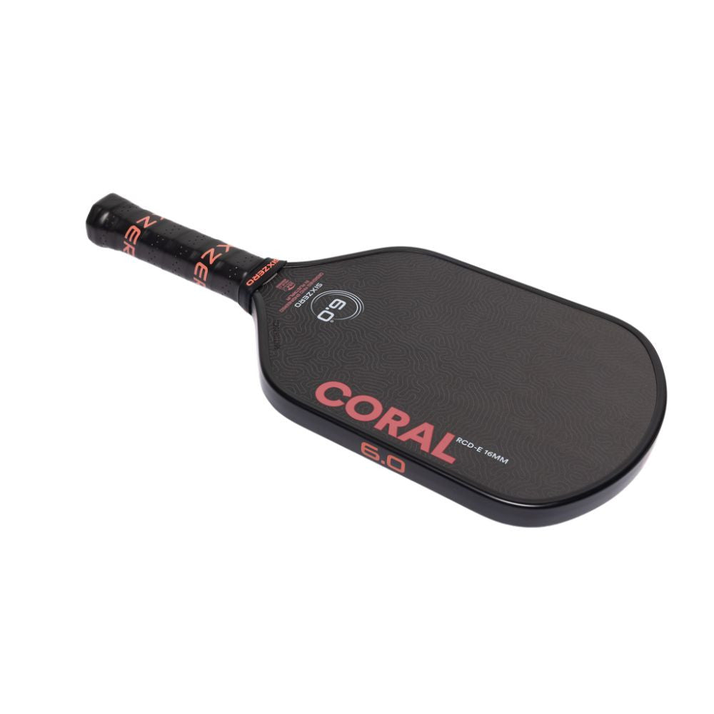 Pickleballsports Six Zero Coral 16mm Elongated Pickleball Paddle