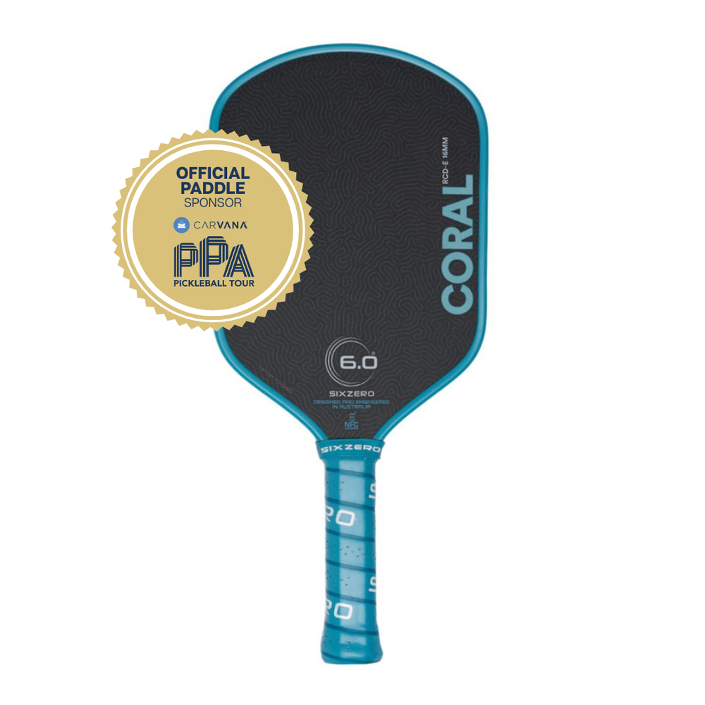 Pickleballsports Six Zero Coral 16mm Elongated Pickleball Paddle