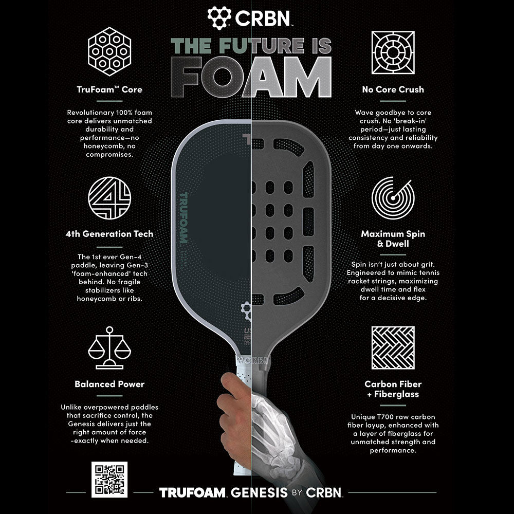 Pickleballsports CRBN 2 TruFoam Genesis Pickleball Paddle