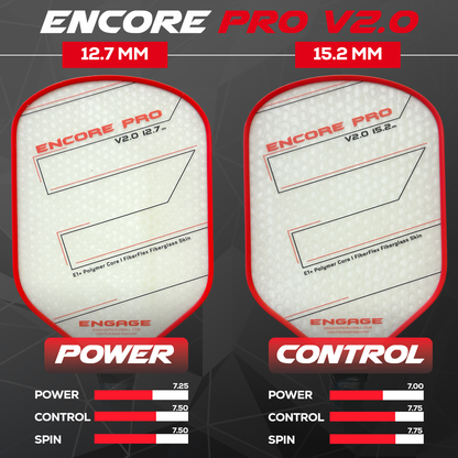 Pickleballsports Engage Encore Pro V2.0 12.7mm Pickleball Paddle