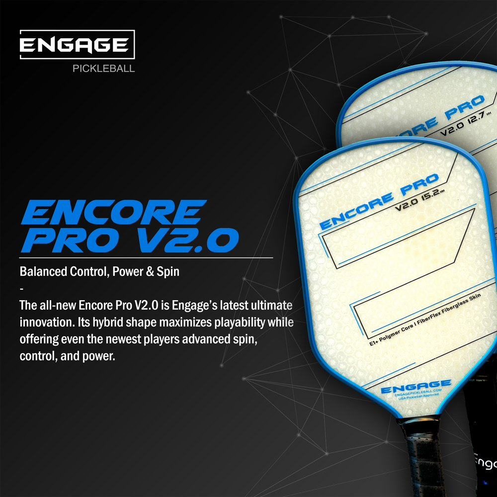 Pickleballsports Engage Encore Pro V2.0 15.2mm Pickleball Paddle