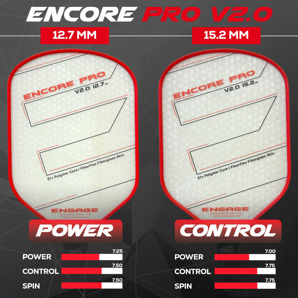 Pickleballsports Engage Encore Pro V2.0 15.2mm Pickleball Paddle