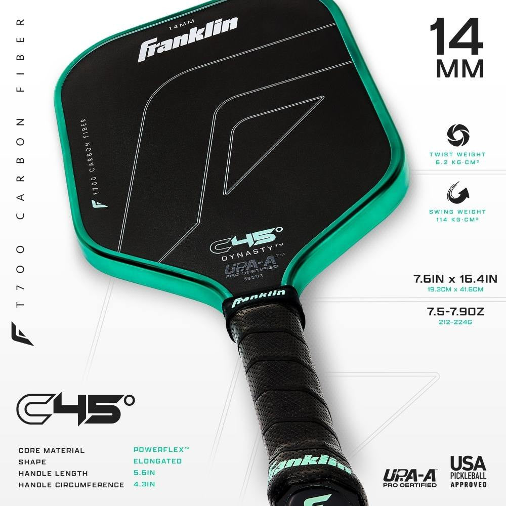 Pickleballsports Franklin C45 Dynasty 14mm Pickleball Paddle