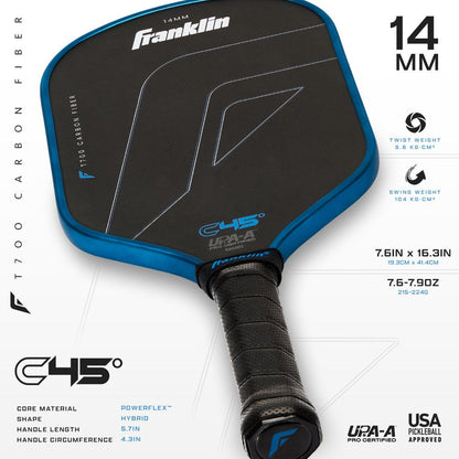 Pickleballsports Franklin C45 Hybrid 14mm Pickleball Paddle