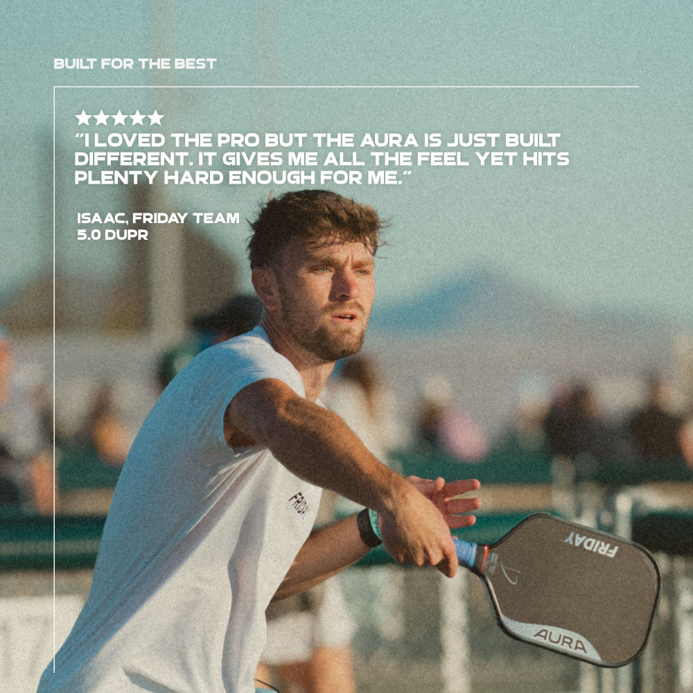 Pickleballsports FRIDAY Aura Elongated Pickleball Paddle