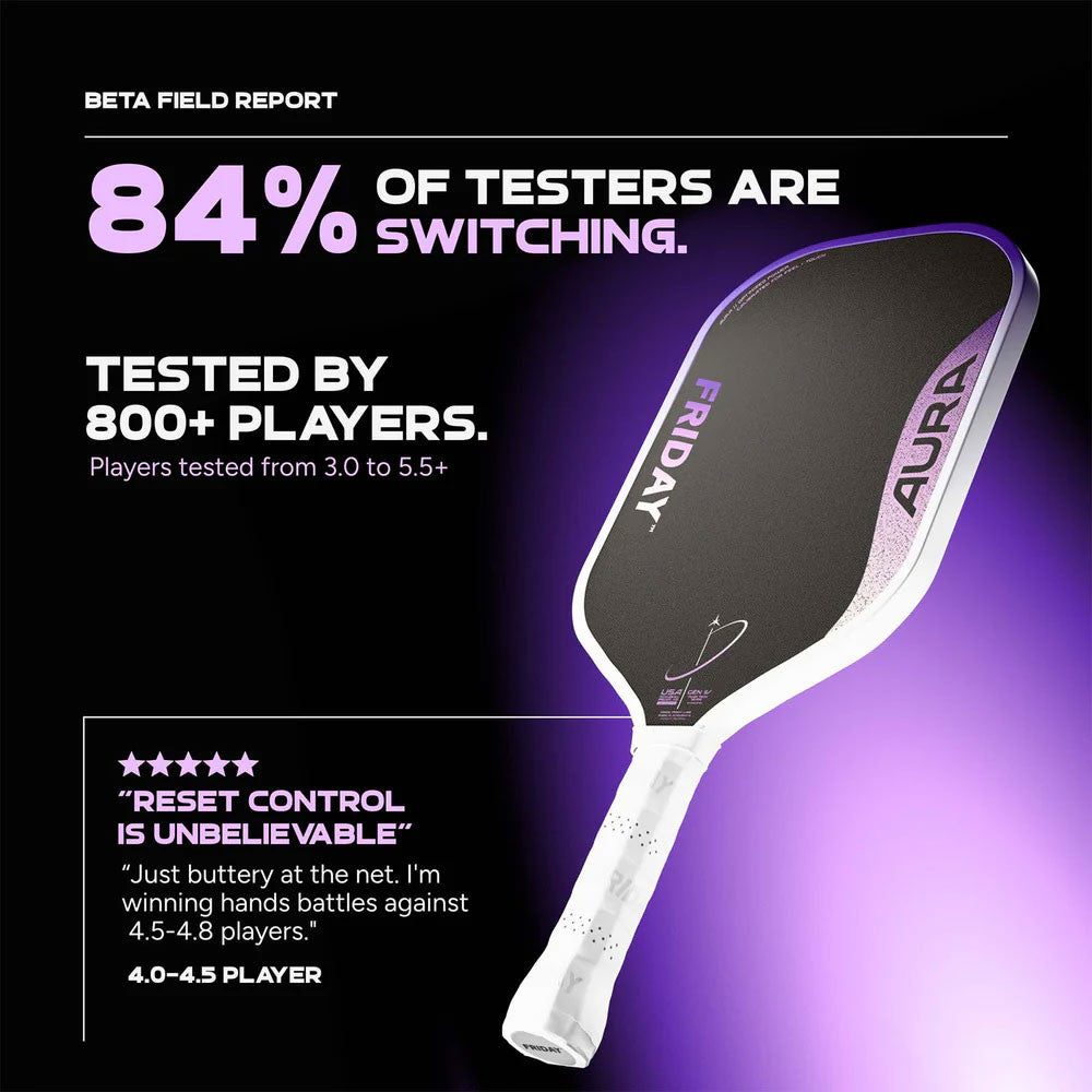 Pickleballsports FRIDAY Aura Hybrid Pickleball Paddle
