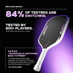 Pickleballsports FRIDAY Aura Pro Hybrid Pickleball Paddle