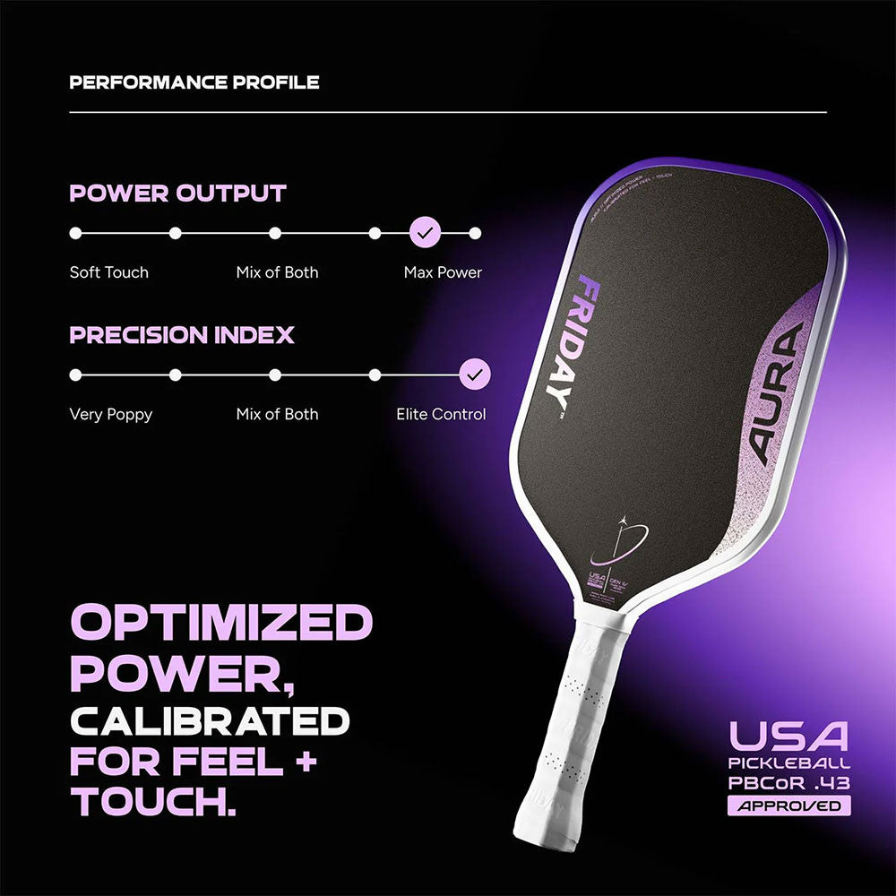 Pickleballsports FRIDAY Aura Widebody Pickleball Paddle