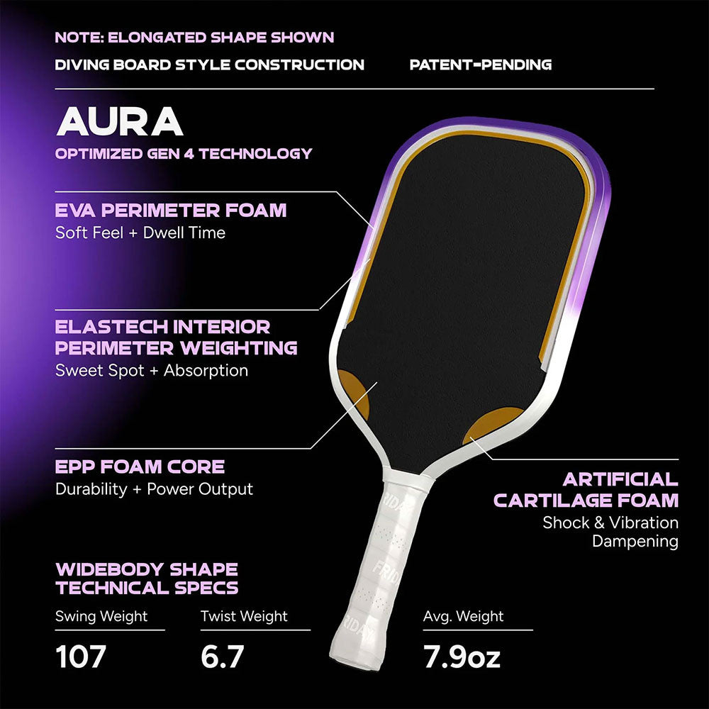 Pickleballsports FRIDAY Aura Widebody Pickleball Paddle