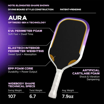 Pickleballsports FRIDAY Aura Widebody Pickleball Paddle
