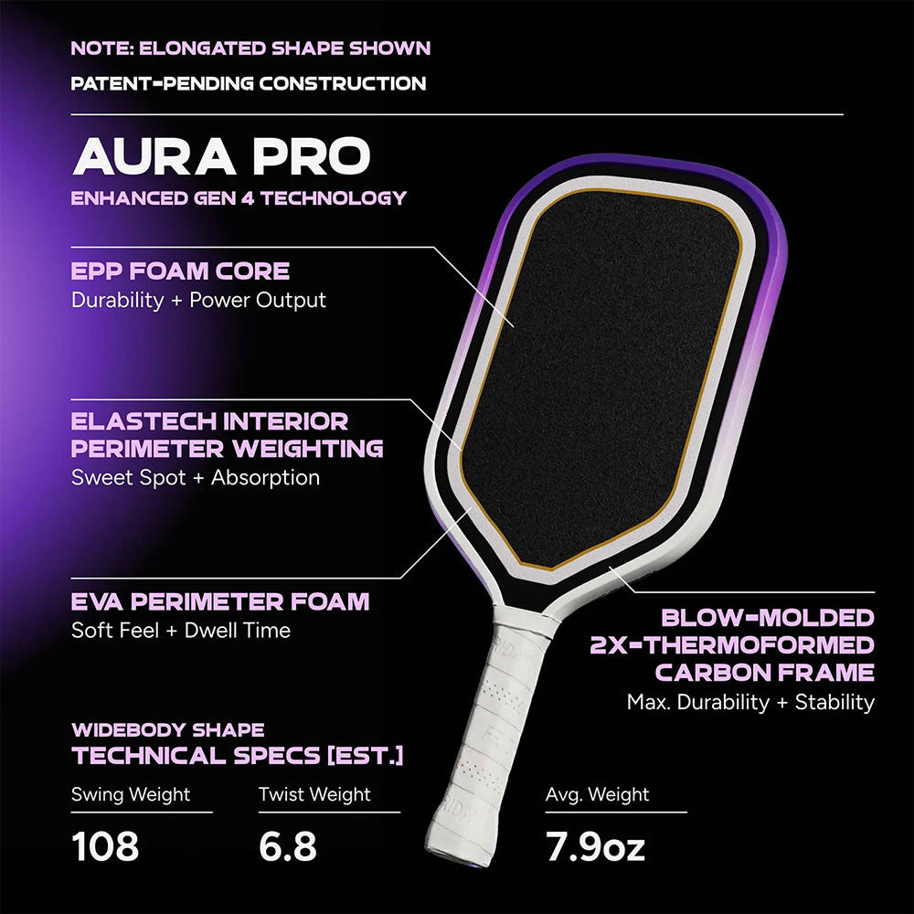 Pickleballsports FRIDAY Aura Pro Widebody Pickleball Paddle