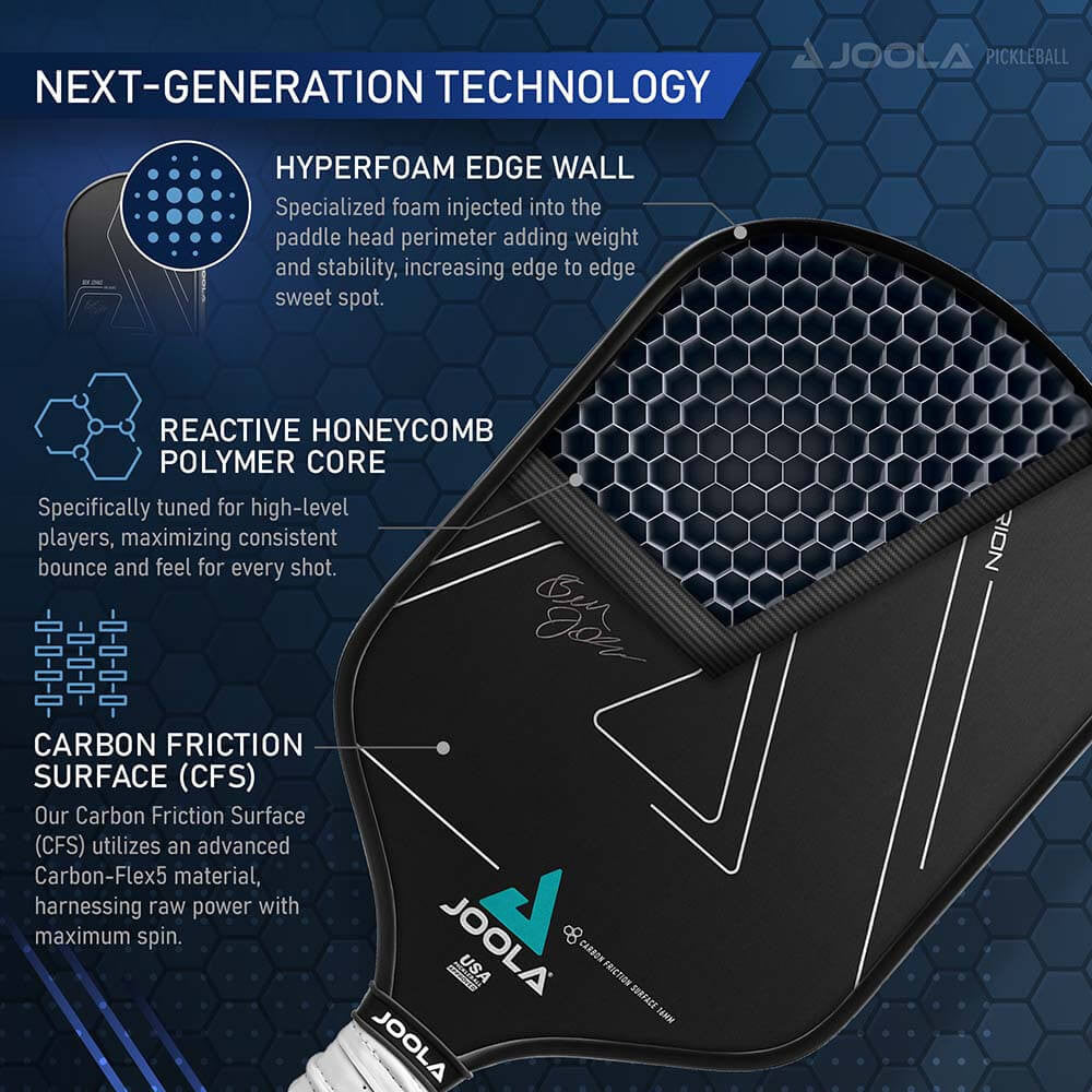 Pickleballsports JOOLA Ben Johns Hyperion CFS 16 Graphite Paddle