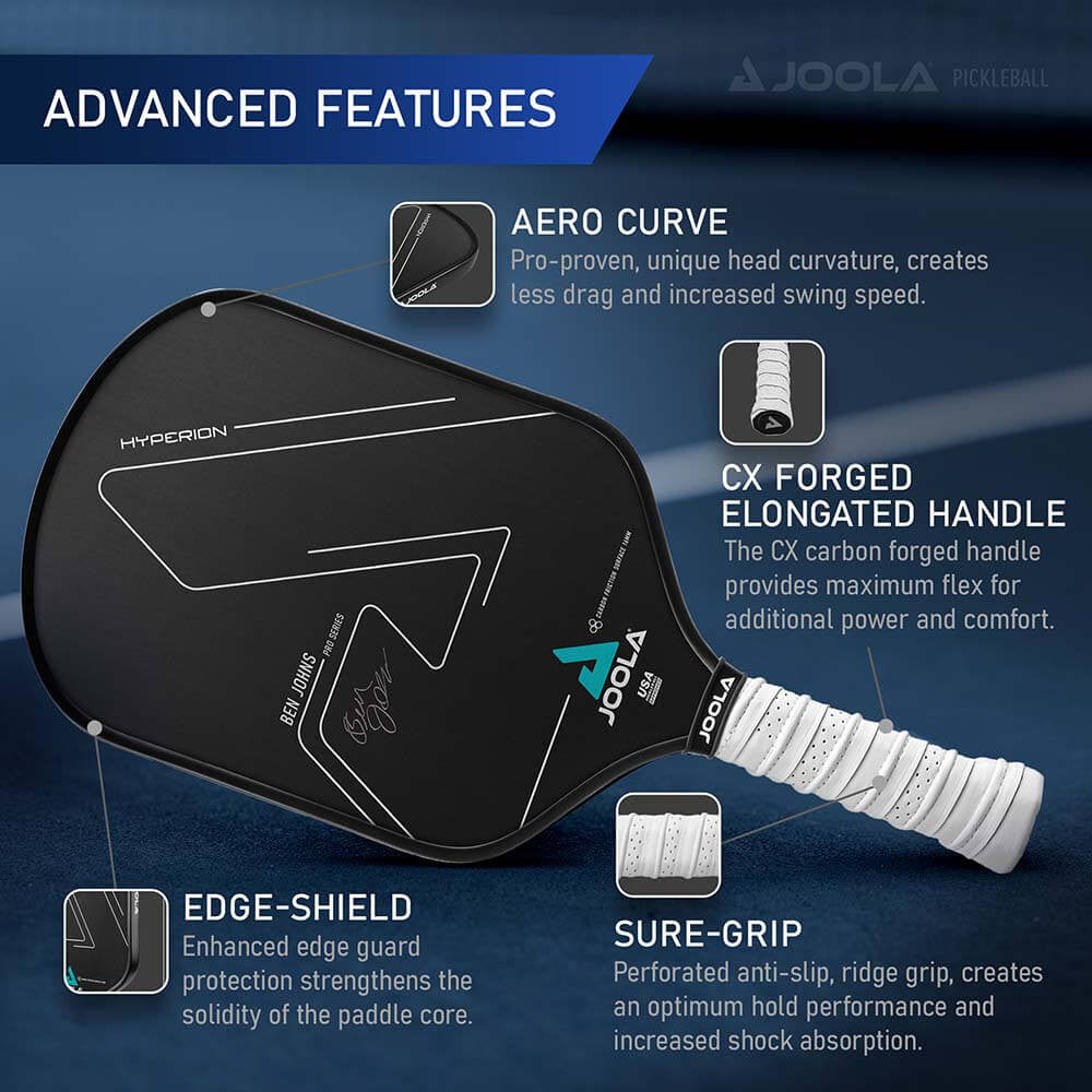 Pickleballsports JOOLA Ben Johns Hyperion CFS 16 Graphite Paddle