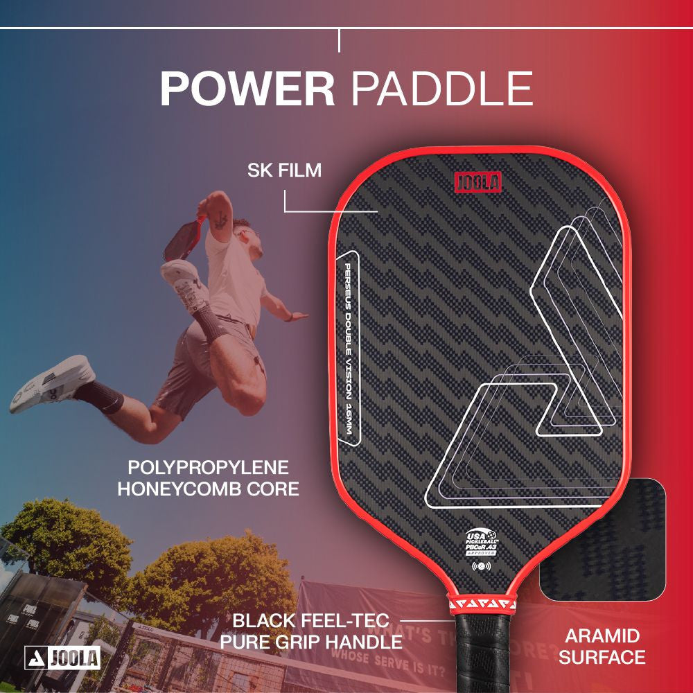 Pickleballsports JOOLA Perseus Double Vision 16mm Pickleball Paddle