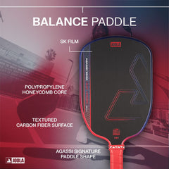 Pickleballsports JOOLA Agassi Edge Heat Vision 16mm Pickleball Paddle