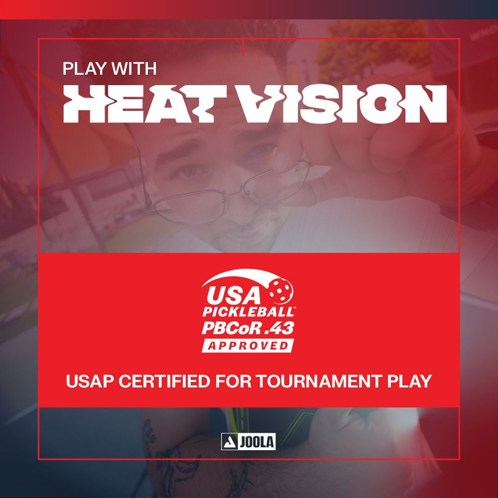 Pickleballsports JOOLA Agassi Edge Heat Vision 16mm Pickleball Paddle