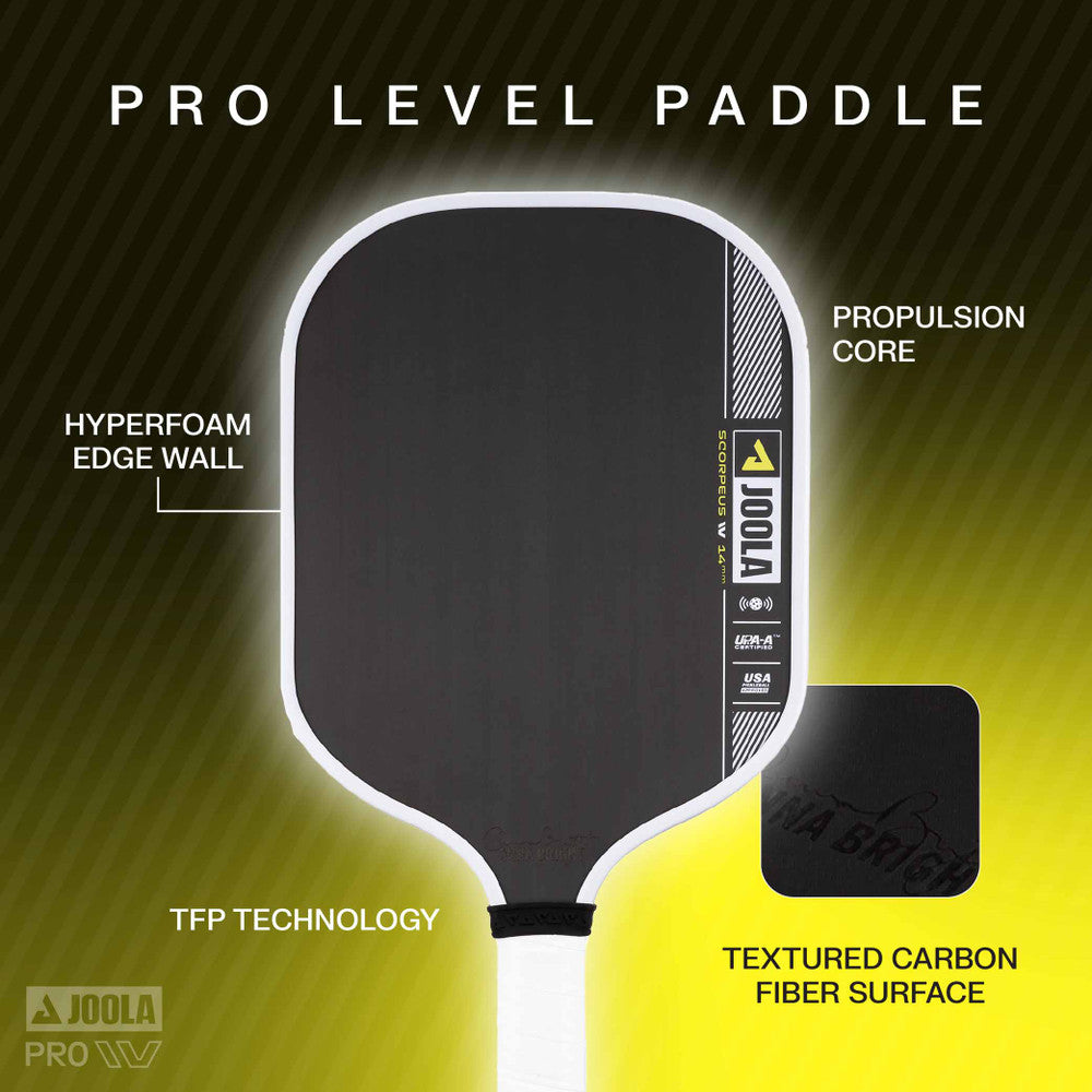 Pickleballsports JOOLA Anna Bright Scorpeus Pro IV 14mm Pickleball Paddle
