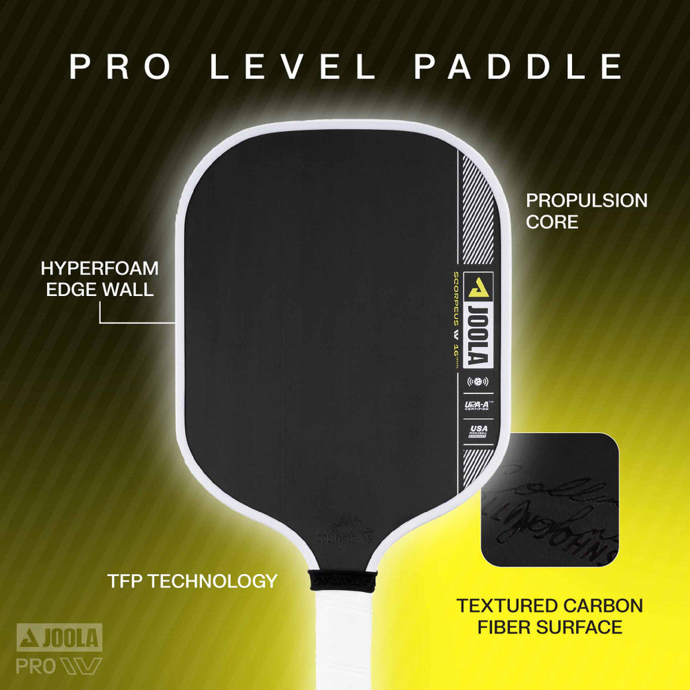 Pickleballsports JOOLA Collin Johns Scorpeus Pro IV 16mm Pickleball Paddle