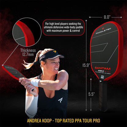 Pickleballsports Paddletek Bantam ESQ-C 12.7mm Pickleball Paddle